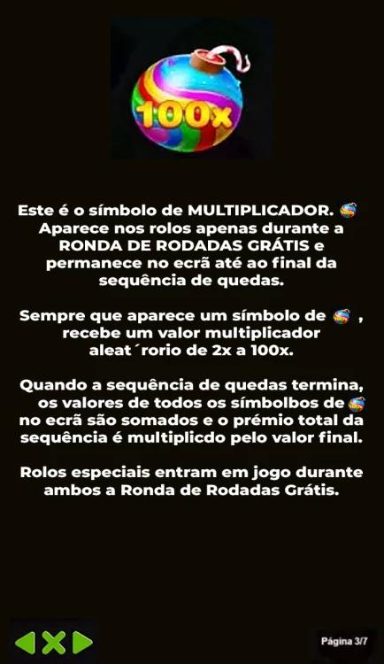 Captura de tela com a explicação sobre o Multiplicador Betano Bonanza