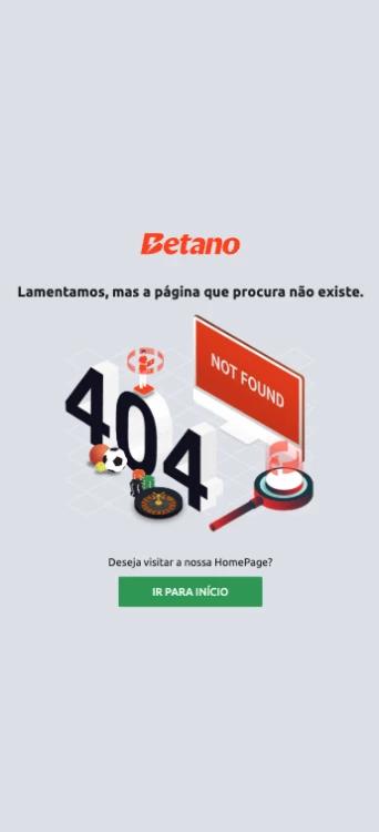 Captura de tela Erro 404 Betano