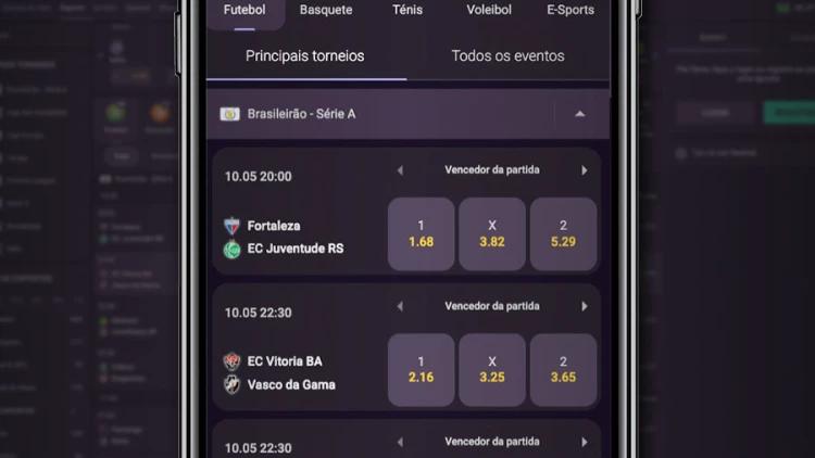 Odds de apostas em futebol no Brasileirão Betano Realsbet
