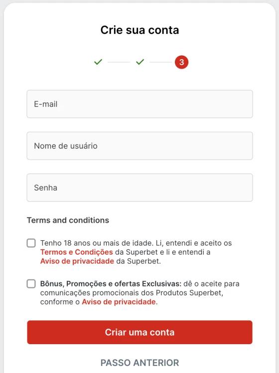 Cadastro Superbet 