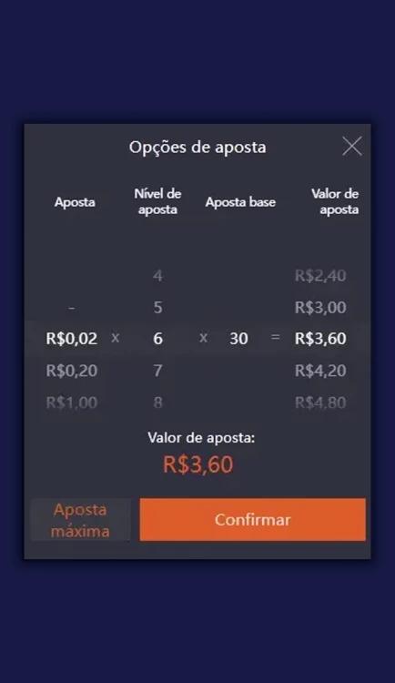 Captura de tela Opções de Apostas Ganesha Gold