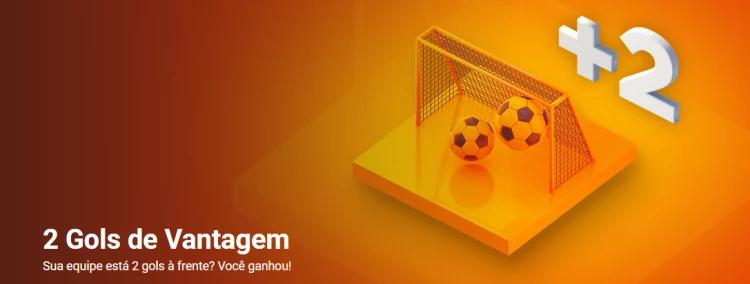Captura de tela Pagamento antecipado na Betano em 2 gols de vantagem em apostas em futebol